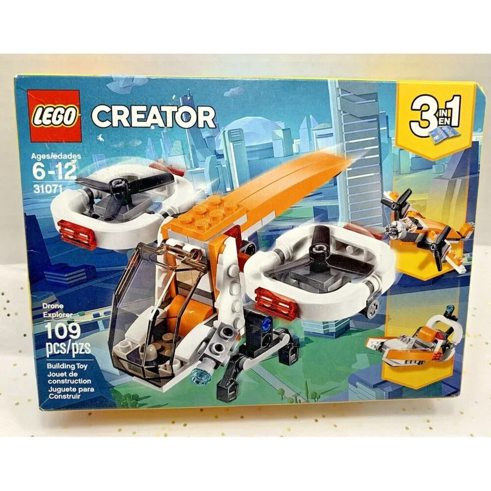 LEGO CREATOR~ 3in1 Drone Explorer ( 6-12 AGES) 109 PCS ~BUILDING TOY